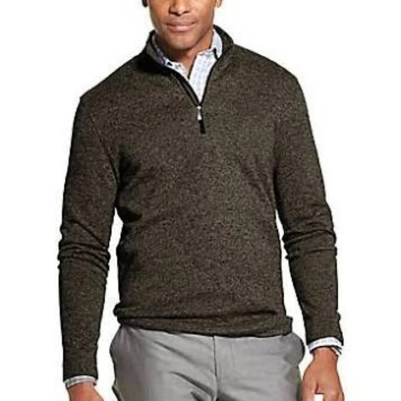 Van Heusen Flex Classic Fit 1/4 Zip - Picture 1 of 4